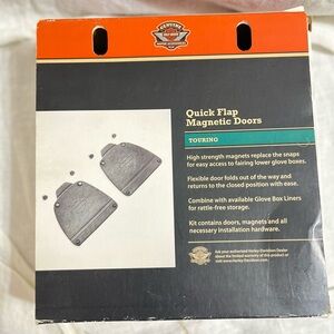 Harley-Davidson Quick Flap Magnetic Doors - Black and White